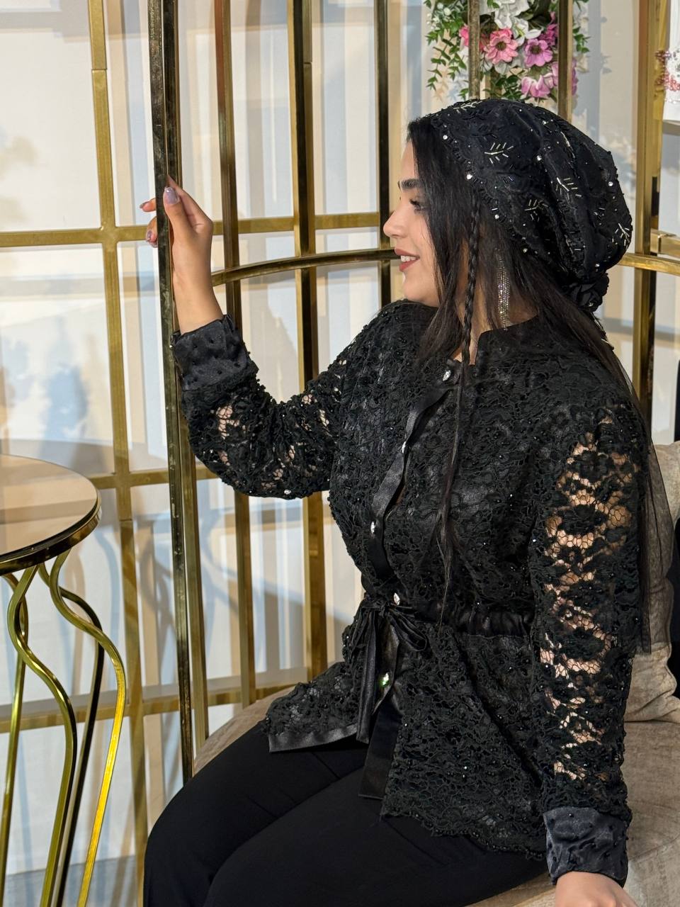 IMG_20251130_134338_407 کت گیپور مجلسی با استر سنگدوزی شده - تصویر 1